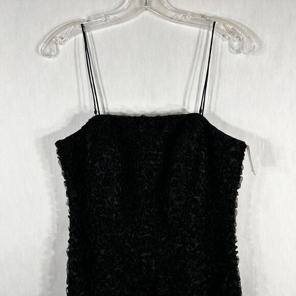 Vintage Chetta B Size 6 Evening Gown Silk‎ Ruffled Full Length Dress Formal 1459 - Picture 3 of 13